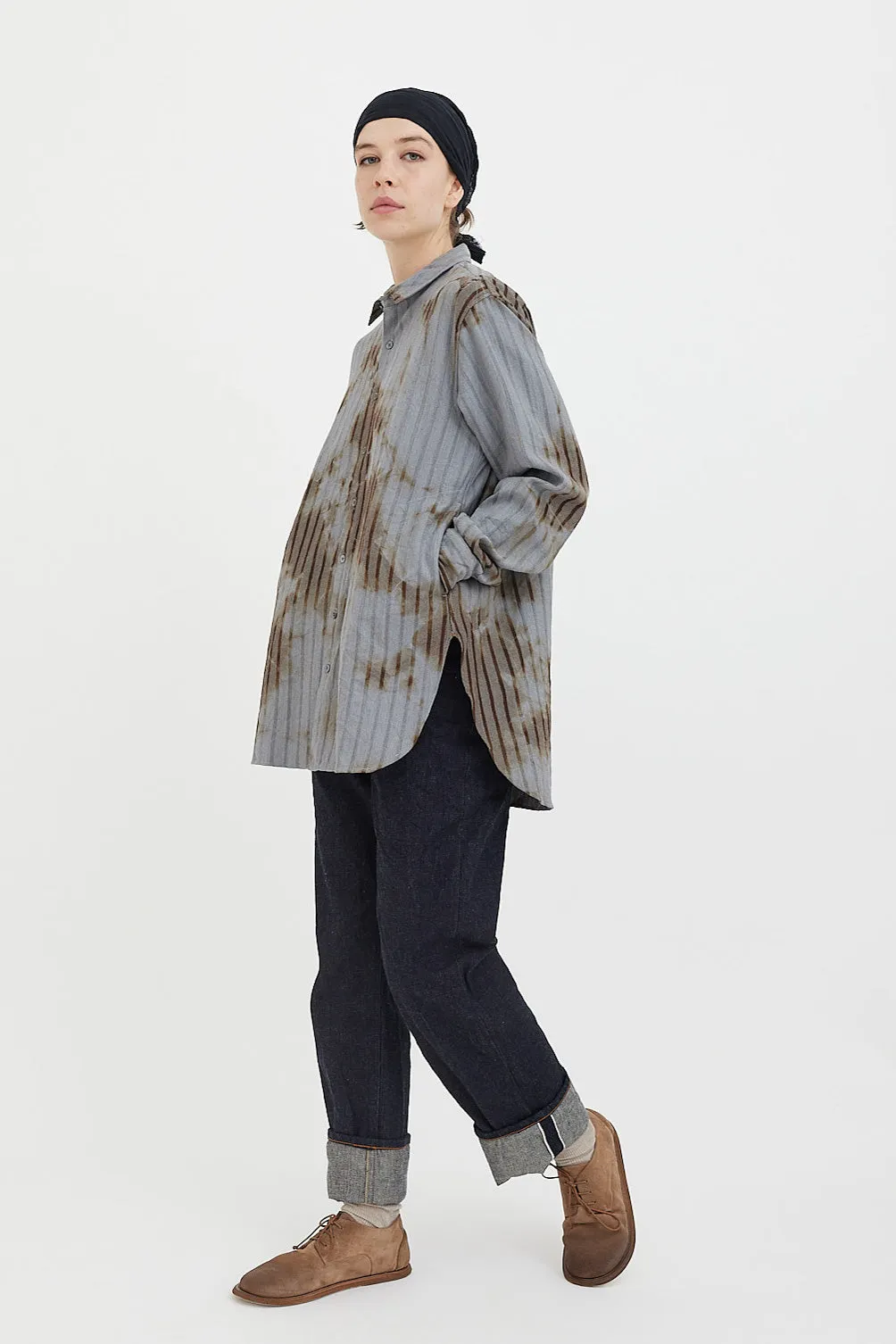 Suzusan - Shibori Dobby Stripe Shirt