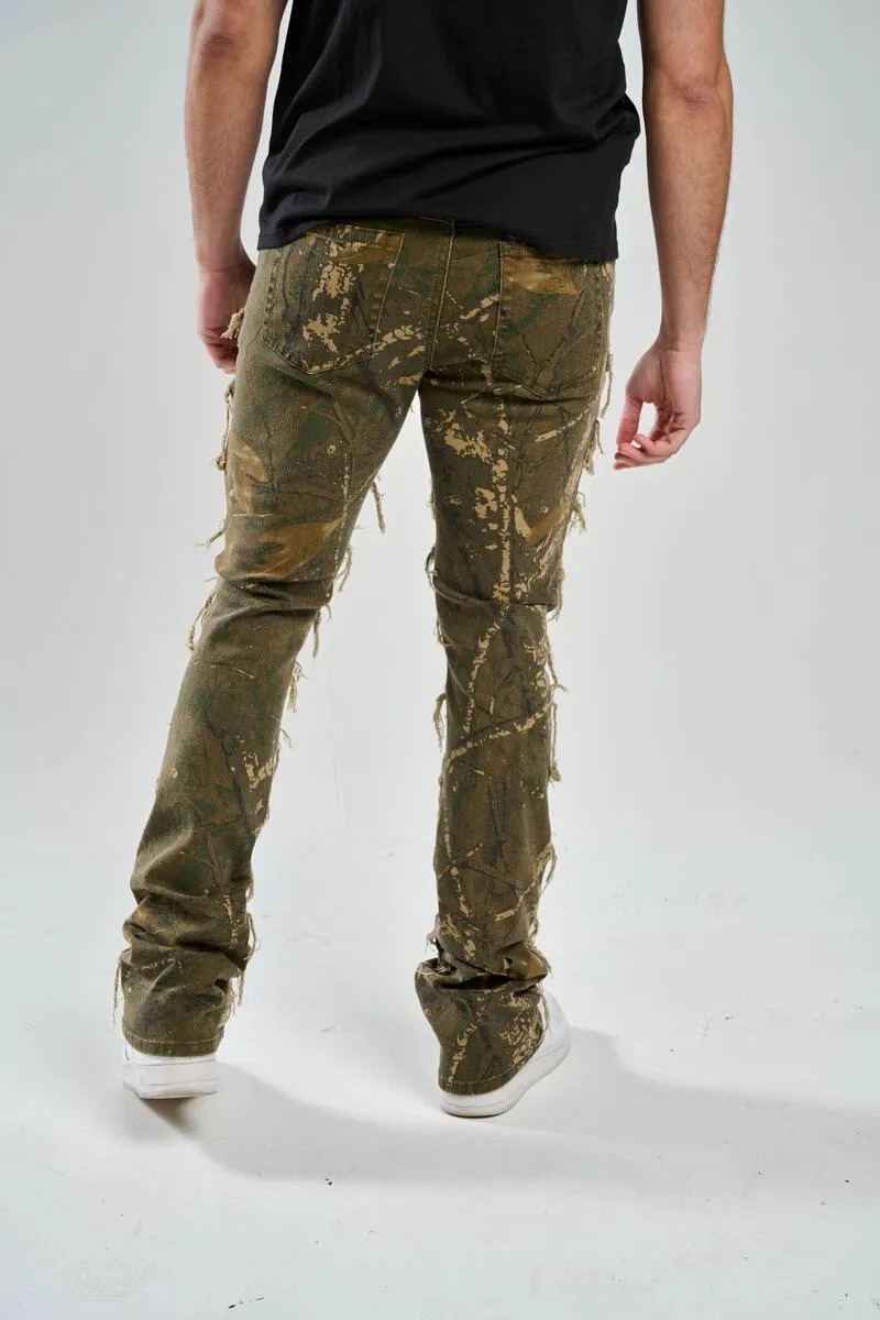 Taker Stretch Hunter Camo Stacked Pant (Olive)