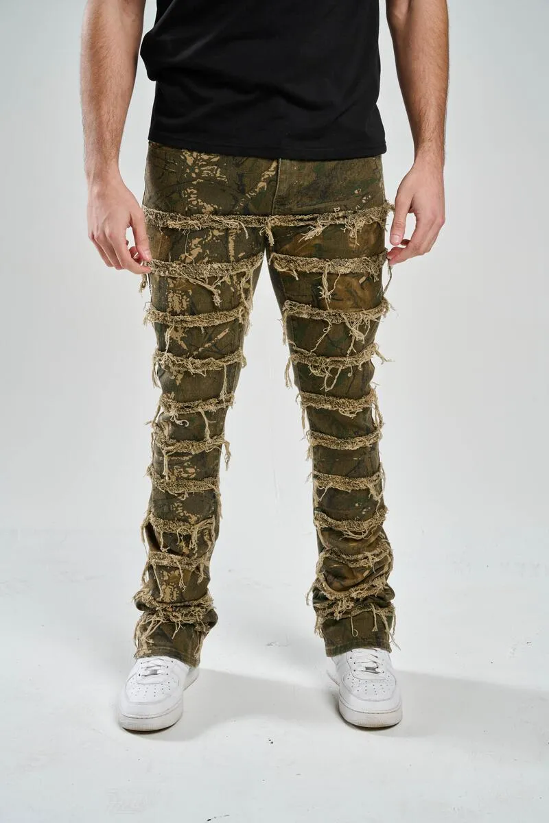 Taker Stretch Hunter Camo Stacked Pant (Olive)