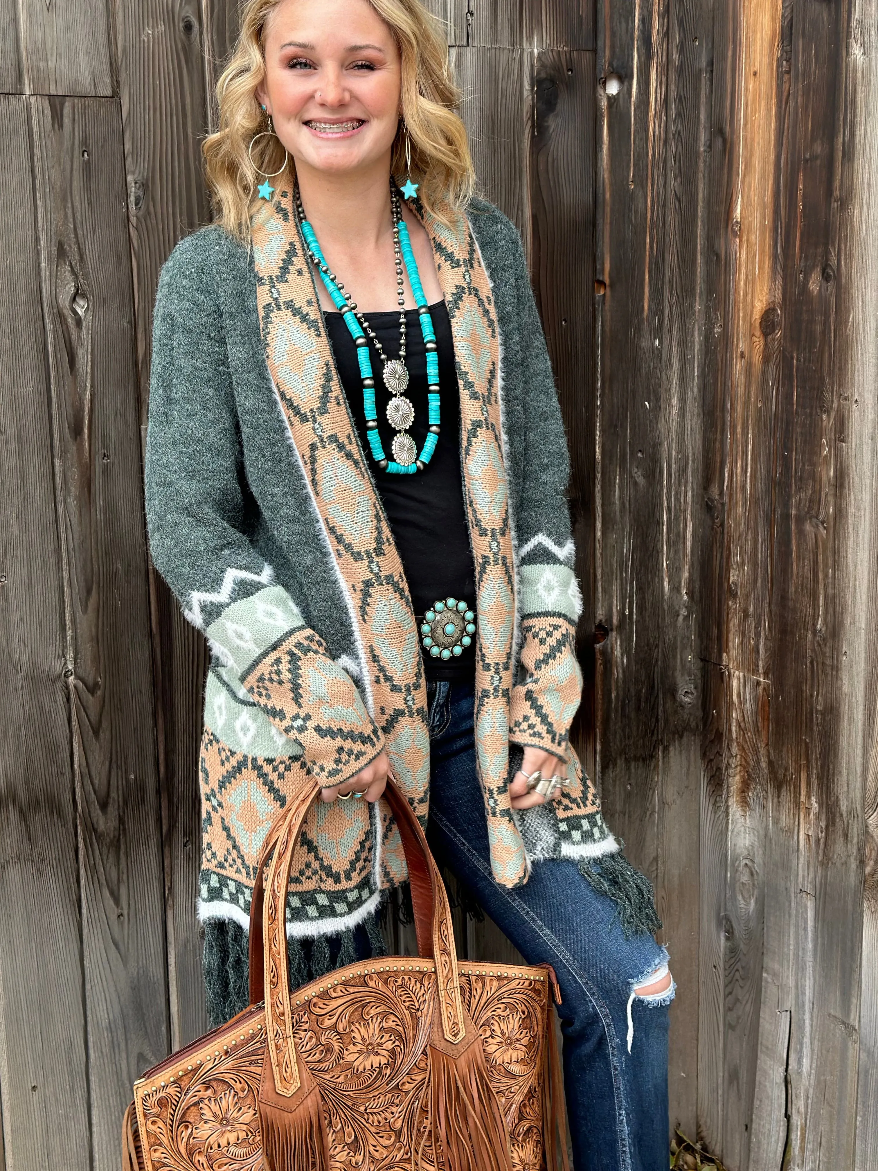 The Bozeman Winter Tribal Cardigan