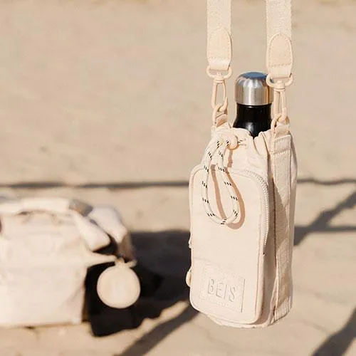 The Water Bottle Sling in Beige