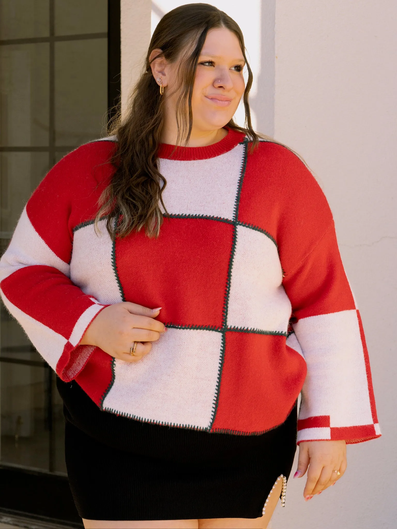 Tis the Season Colorblock Sweater