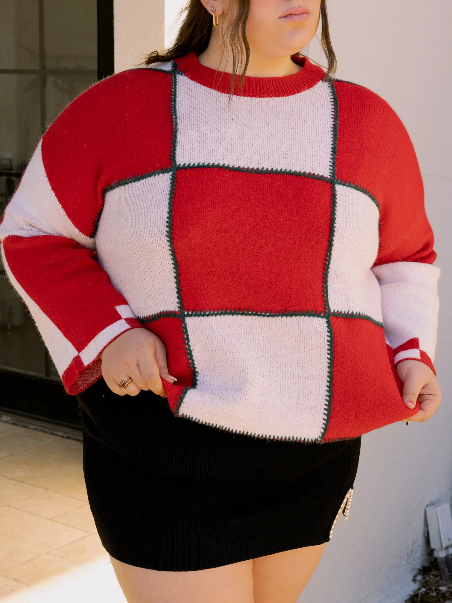 Tis the Season Colorblock Sweater