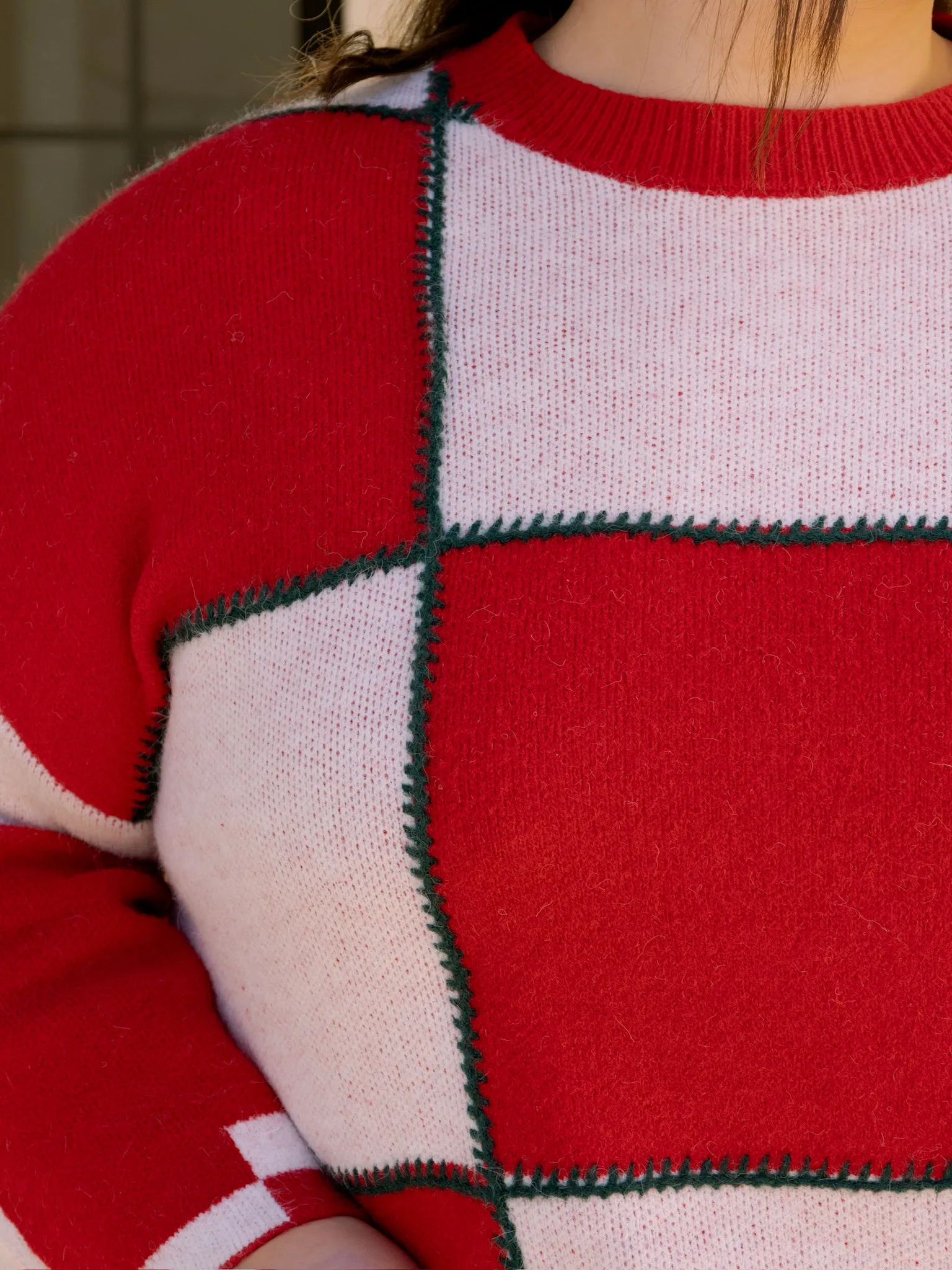 Tis the Season Colorblock Sweater