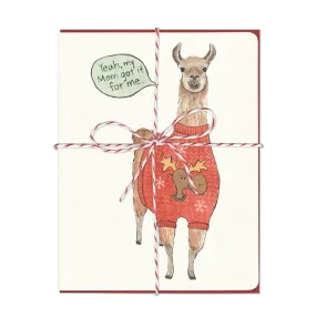 Ugly Sweater Llama Card