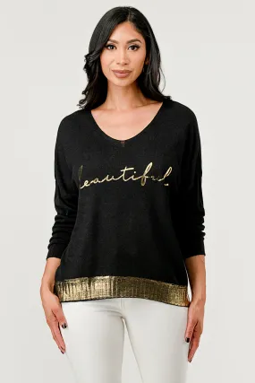 V Neck Beautiful Modal Sweater