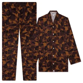 Valentine Chocolate Camo Pajamas - Brown